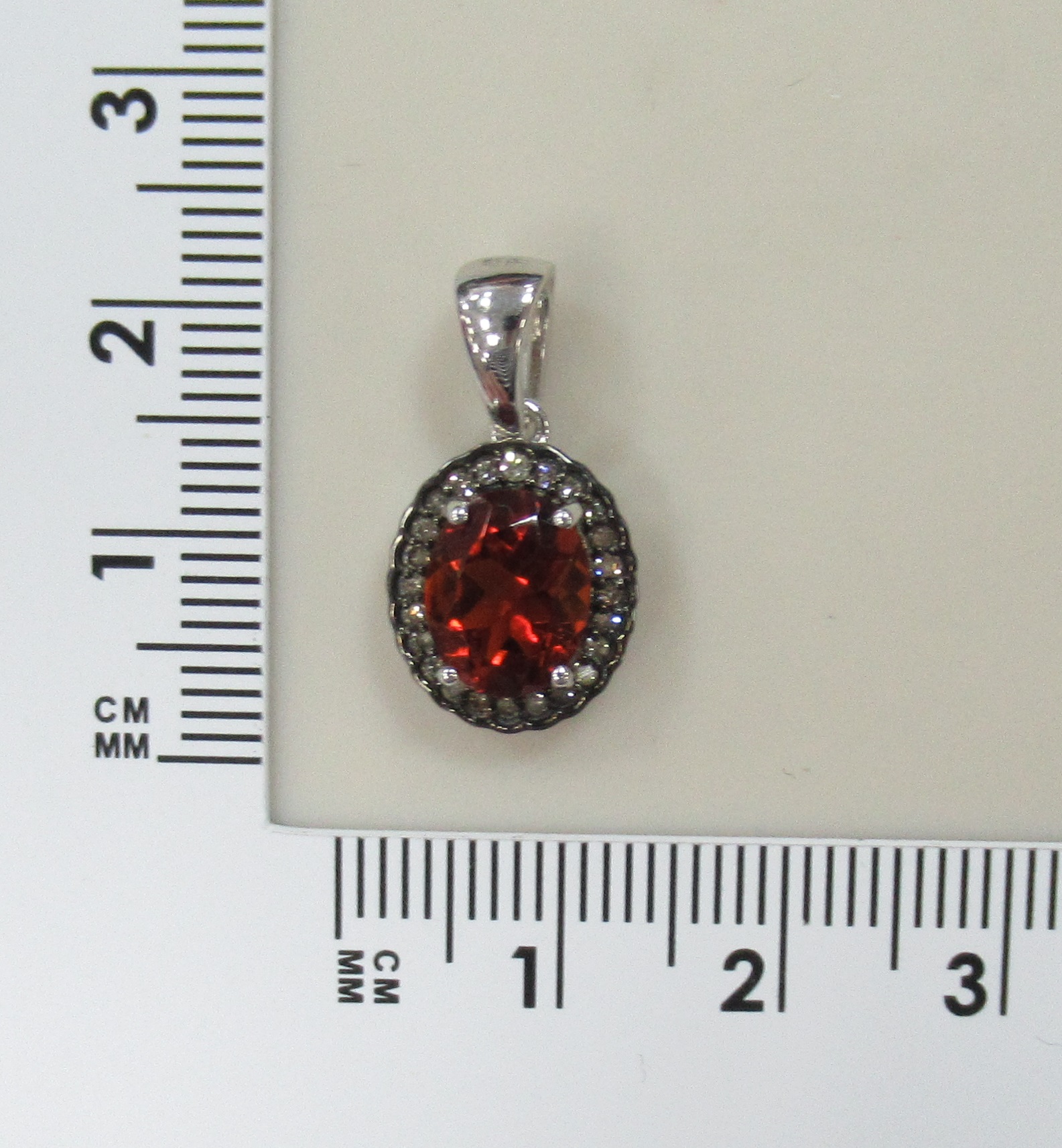 Серебряная подвеска с цитрином Мадейра